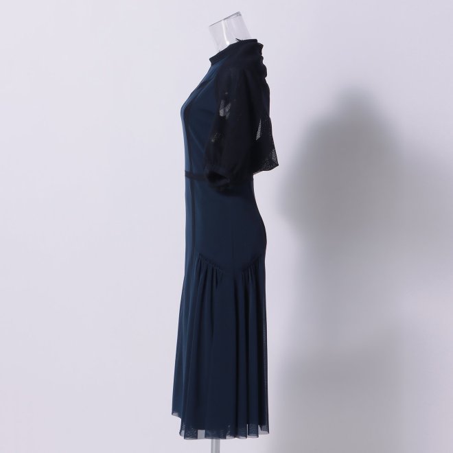SOLID DRESS with CARDIGAN　ドレス 詳細画像 ネイビー 2