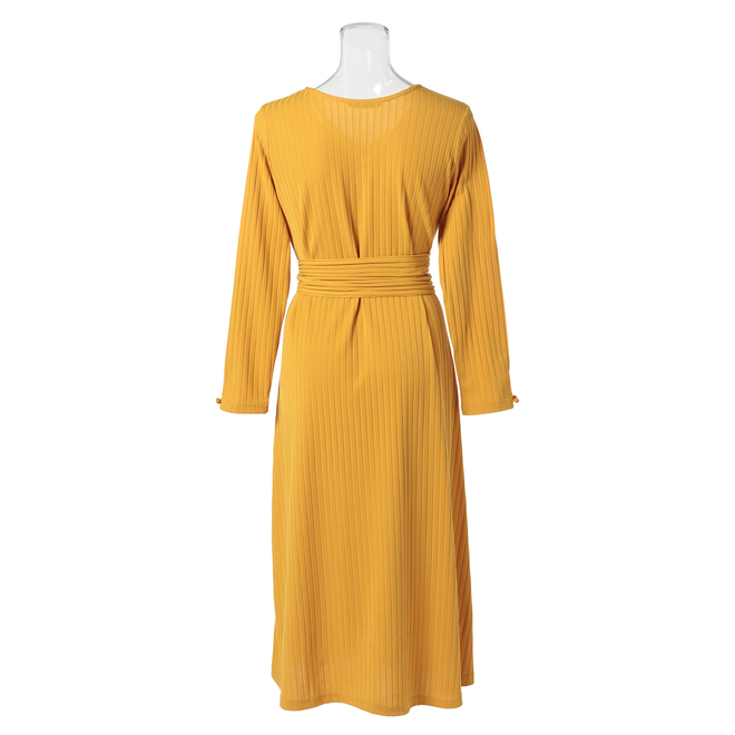 ニット風 カットソードレス 詳細画像 オレンジ 3