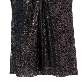【期間限定】FOIL PRINTED LACE with NETTING BOXY ドレス 詳細画像