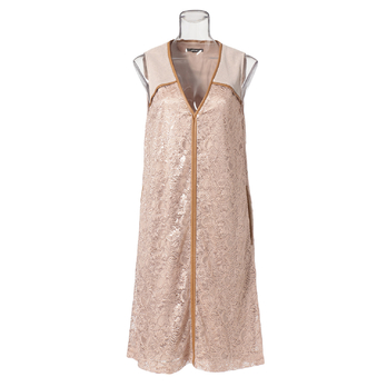 【期間限定】FOIL PRINTED LACE with NETTING BOXY ドレス