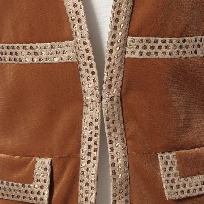【期間限定】STRETCHY VELOUR ジャケット 詳細画像 ブラウン 5