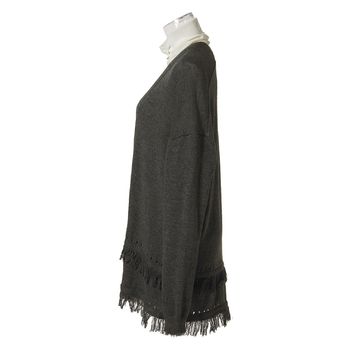FRINGE KNIT CARDIGAN ニット 詳細画像