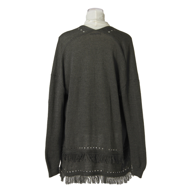 FRINGE KNIT CARDIGAN ニット 詳細画像 ライトグレー 3