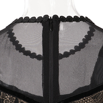 HAKU PRINT ON CHEMICAL LACE ドレス 詳細画像