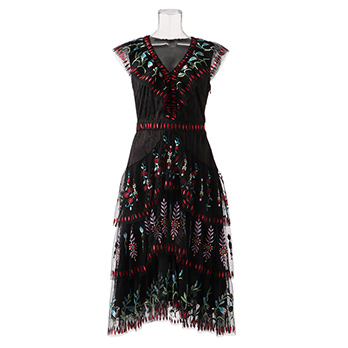 【期間限定】RINDOU FLOWER ON TULLE ドレス