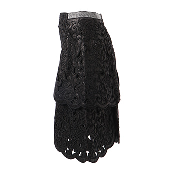 CORDING CUT OUT LACE ON CORDUROY　スカート 詳細画像