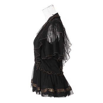 SCALLAOP SEQUIN ON RIGID NET ブラウス 詳細画像