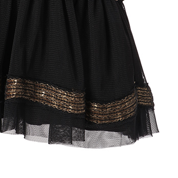 SCALLAOP SEQUIN ON RIGID NET ブラウス 詳細画像