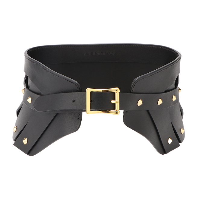 DOUBLE BUCKLES WAIST ベルト 詳細画像 ブラック 2