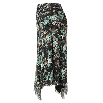 MAGNOLIA PEONY PRINT ON STRETCH NETTING　スカート 詳細画像
