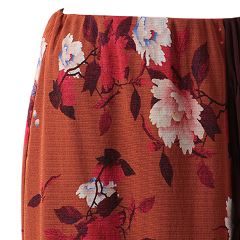 【期間限定】VINTAGE PEONEY PT ON NETTING　スカート 詳細画像