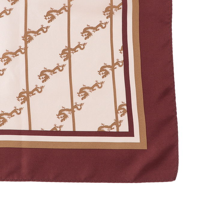 SILK DRAGON SCARF　スカーフ 詳細画像 ブラウン 3