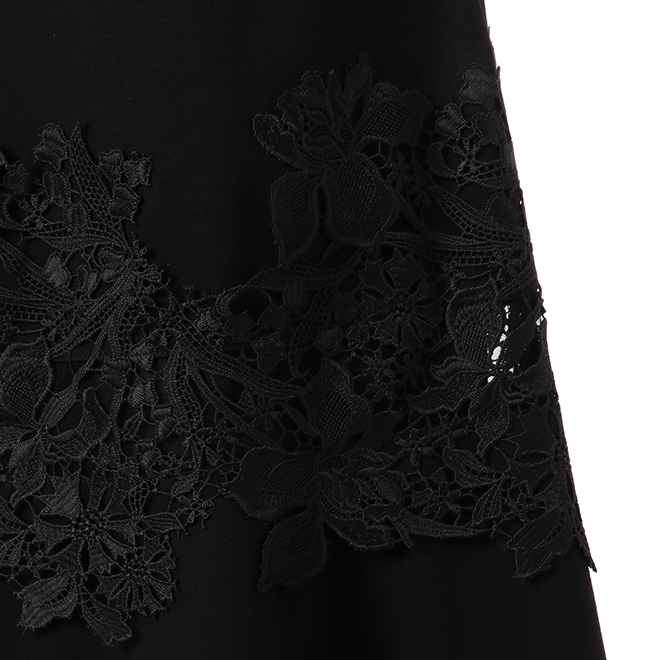 PONTI WITH CHEMICAL LACE　スカート 詳細画像 ブラック 5