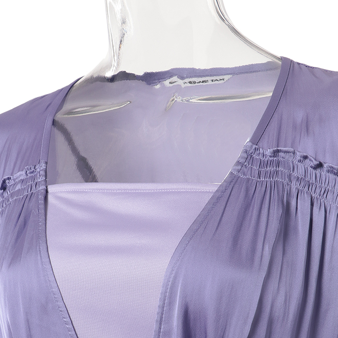 KASSEN SATIN VINTAGE　ドレス　 詳細画像 パープル 4