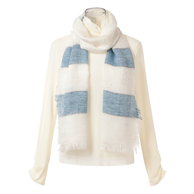 BORDER STOLE 詳細画像 ブルー 1