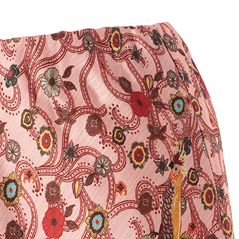 ORIENTAL KOBANA PRINT ON CRINKLE SATIN　スカート 詳細画像