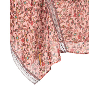 ORIENTAL KOBANA PRINT ON CRINKLE SATIN　スカート 詳細画像