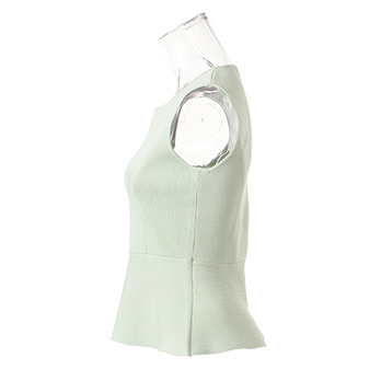 PEPLUM RIB KNIT　ニットトップ 詳細画像