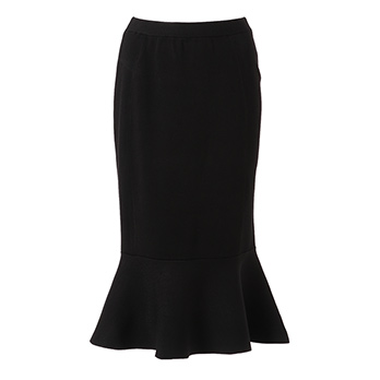 PEPLUM RIB KNIT　ニットスカート 詳細画像