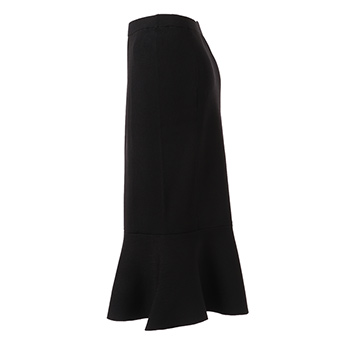 PEPLUM RIB KNIT　ニットスカート 詳細画像