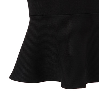 PEPLUM RIB KNIT　ニットスカート 詳細画像