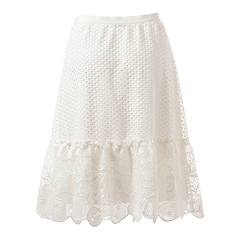 POMEGRANATE FLOWER LACE　スカート　 詳細画像