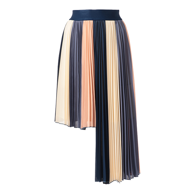 SOLID POLY CHIFFON　スカート 詳細画像 ピンク系マルチ 1