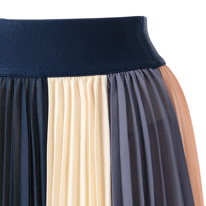 SOLID POLY CHIFFON　スカート 詳細画像 ピンク系マルチ 4