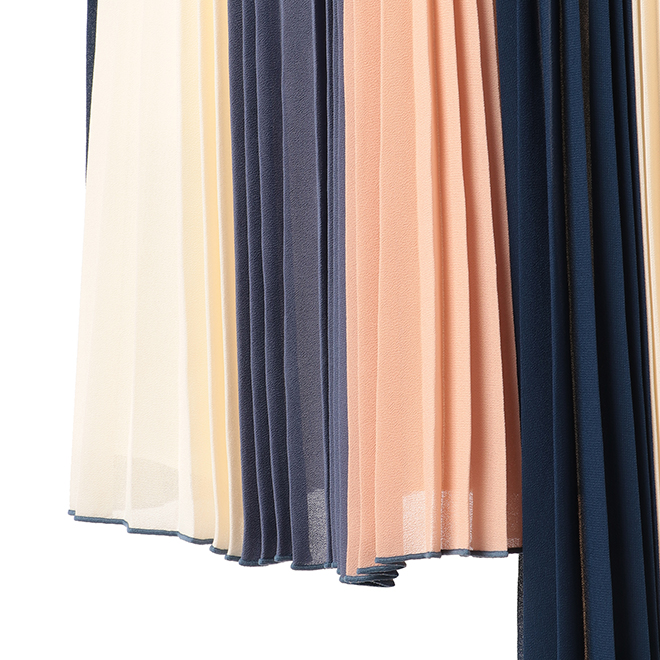 SOLID POLY CHIFFON　スカート 詳細画像 ピンク系マルチ 5