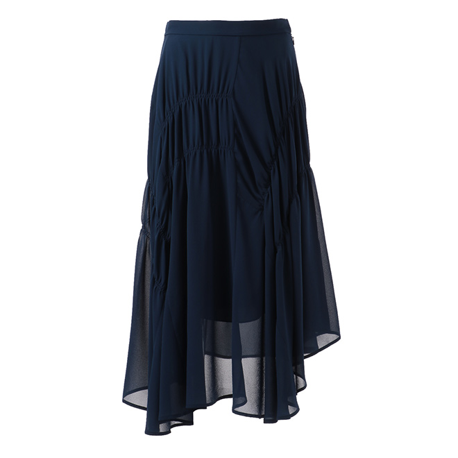 SOLID POLY CHIFFON　スカート 詳細画像 ネイビー 1