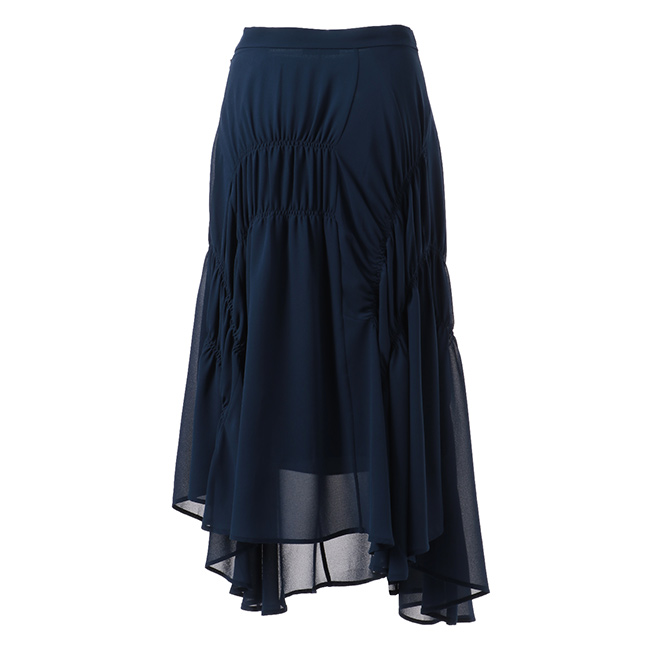 SOLID POLY CHIFFON　スカート 詳細画像 ネイビー 3