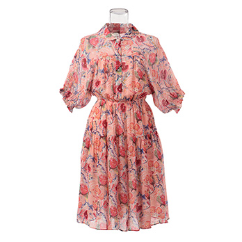 POMEGRANATE FLOWER PRINT ON VISCOSE　ドレス