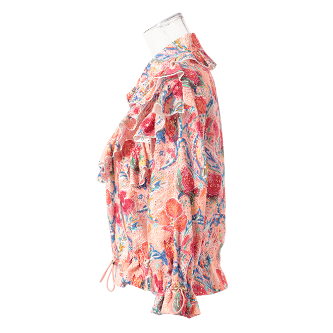 POMEGRANATE FLOWER PRINT ON COTTON　ジャケット 詳細画像 ピンク系マルチ 2