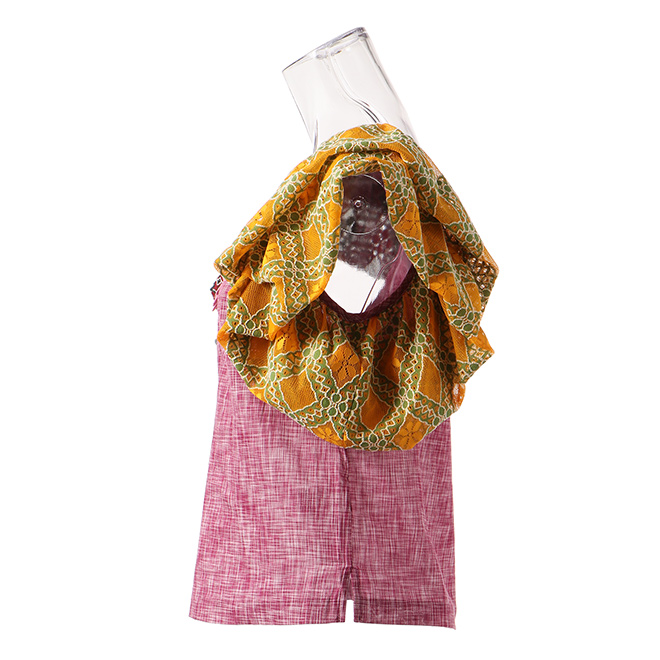 MULTI COLOR CHECKER LACE　ブラウス 詳細画像 黒系マルチ 2