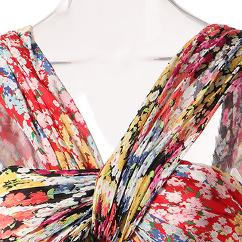 CIRCLE FLOWER PRINT ON VISCOSE　ドレス　 詳細画像