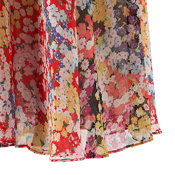 CIRCLE FLOWER PRINT ON VISCOSE　ドレス　 詳細画像