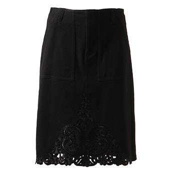 Vintage eyelet denim スカート 詳細画像