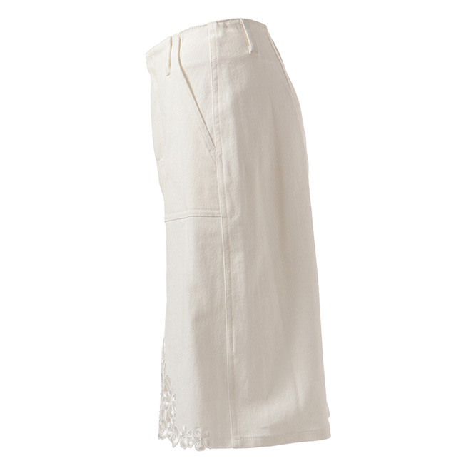 Vintage eyelet denim スカート 詳細画像 ホワイト 2