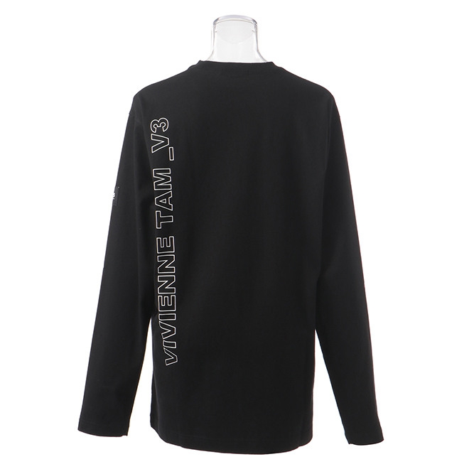 _V3 Basic Logo Long-sleeve T-shirts 詳細画像 ブラック 3
