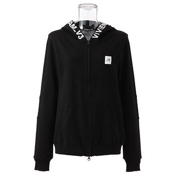 _V3 VT Logo Intarsia Knit Hoodie　ニットパーカー