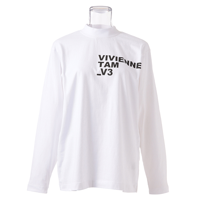 _V3 Back Logo High-neck T-shirts 詳細画像 ホワイト 1