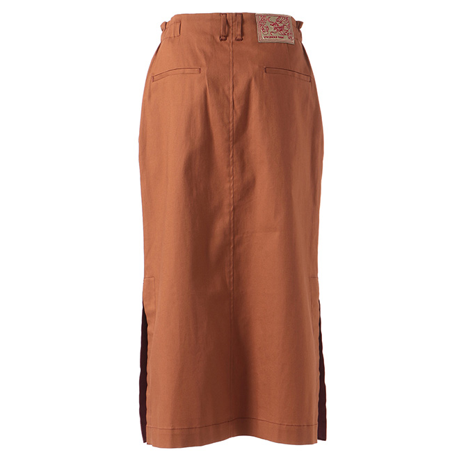 【期間限定】COTTON LINEN CHINO SKIRT　 詳細画像 ブラウン 3