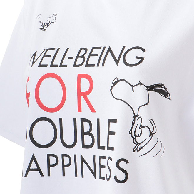 【 スヌーピー 】 WELL BEING　Tシャツ  詳細画像 ホワイト 4