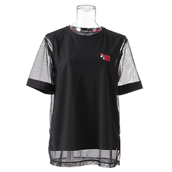 【 スヌーピー 】 DOUBLE HAPPINESS EMBROIDERY ON TULLE　Tシャツ