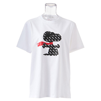 snoopy flying ace rubber print Tシャツ