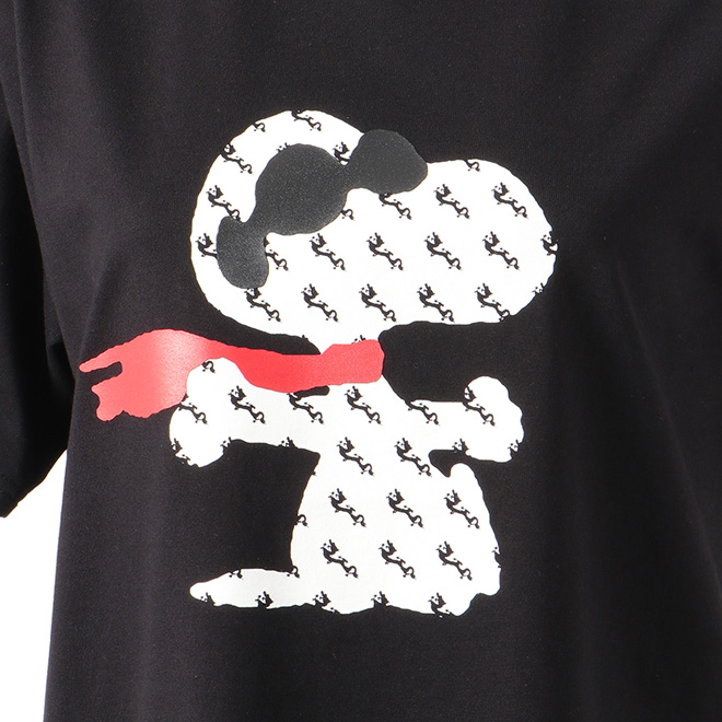 SNP snoopy flying ace rubber print tee　Tシャツ 詳細画像 ブラック 4