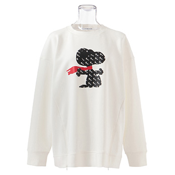 SNP snoopy flying ace rubber print sweat　トレーナー