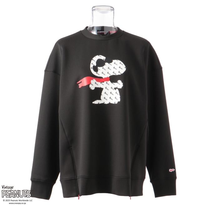 【 スヌーピー フライング・エース 】 RUBBER PRINT　トレーナー 詳細画像 ブラック 1