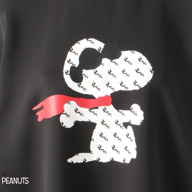 【 スヌーピー フライング・エース 】 RUBBER PRINT　トレーナー 詳細画像 ブラック 4