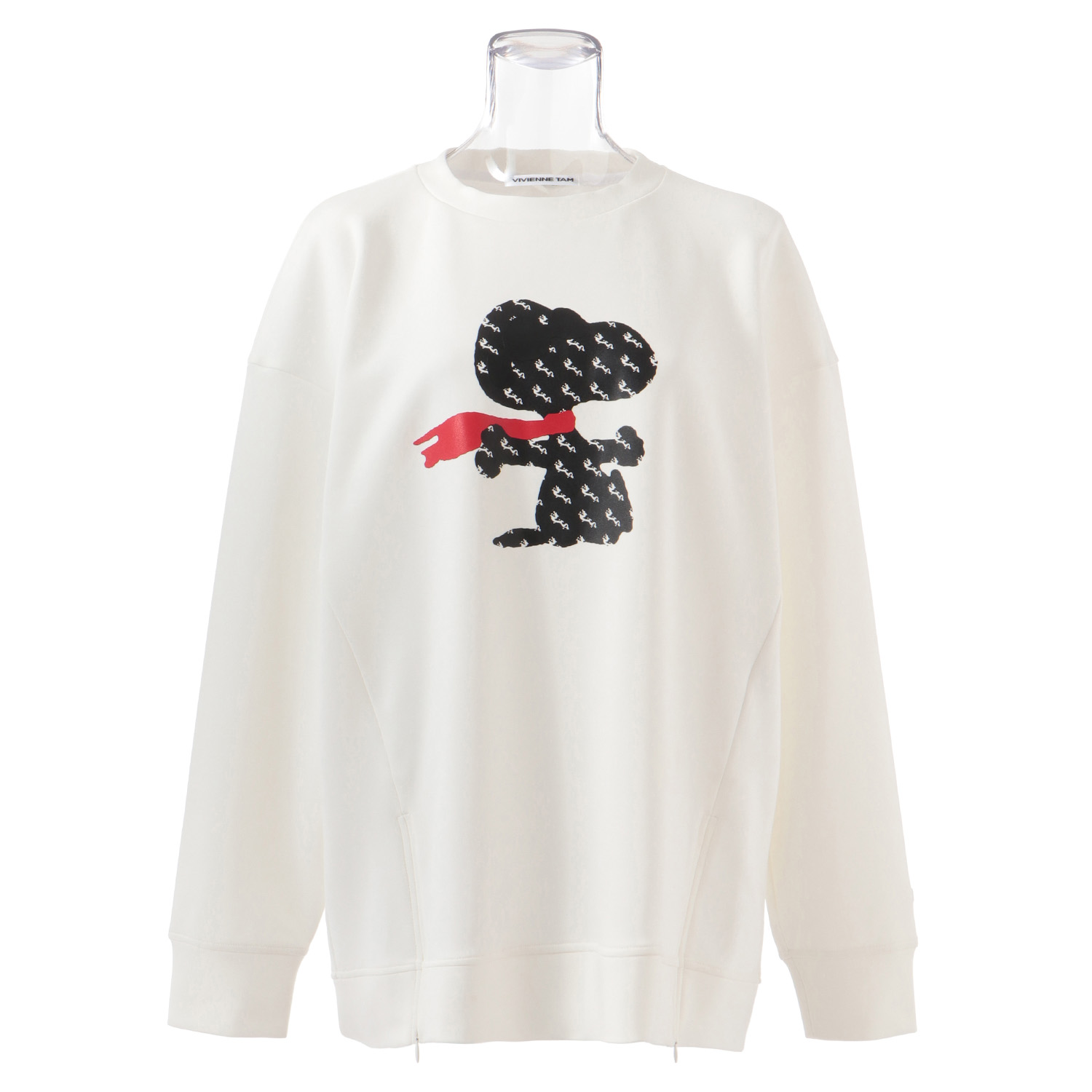 SNP snoopy flying ace rubber print sweat トレーナー｜VIVIENNE TAM ...